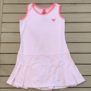 Pink and white tennis dress